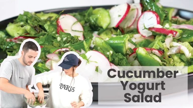 Xhulio and Kiara cooking Refreshing Cucumber Yogurt Salad
